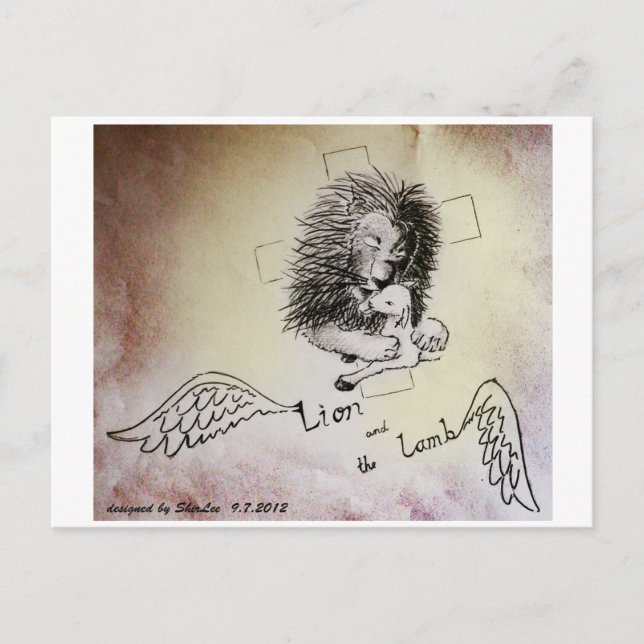 Lion and Lamb Postcard (Front)