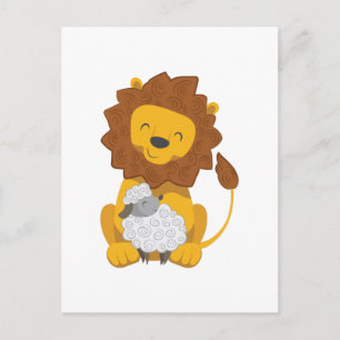 LION AND LAMB POSTCARD