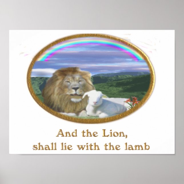 lion and lamb poster (Front)