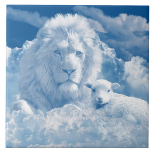 Lion and Lamb Tile