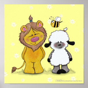 Lion and Lamb True Friends Poster