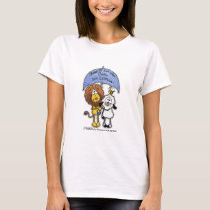 Lion and Lamb Under Umbrella T-Shirt