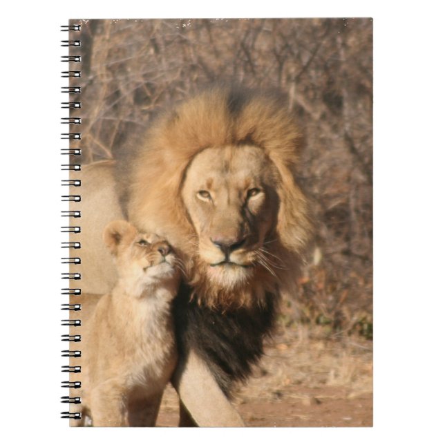 Lion and Lion Cub Notebook (Front)