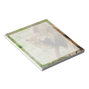 Lion and Lioness Notepad