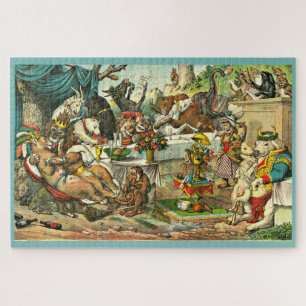 Lion and Lioness wedding Jigsaw Puzzle