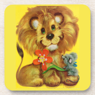 lion and mouse coaster