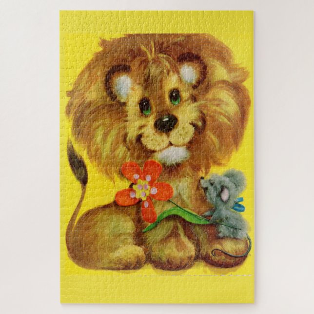 lion and mouse jigsaw puzzle (Vertical)