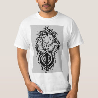 Lion and Sikh Khanda T-Shirt