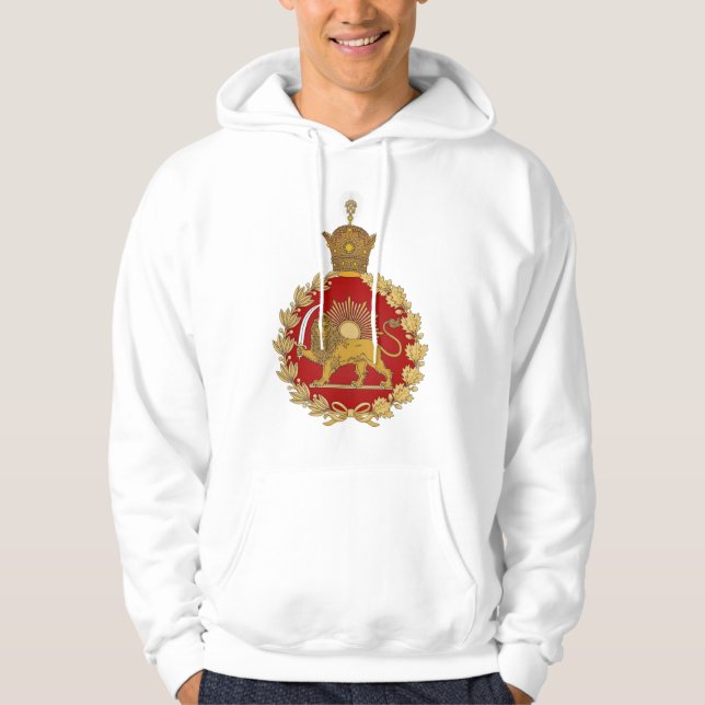 Lion and Sun Emblem – A Royal Persian Legacy Hoodie (Front)