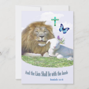 Lion and the lamb Bible verse