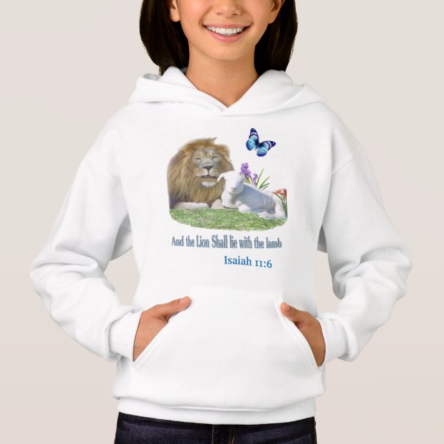 Lion and the lamb Bible verse (Front)