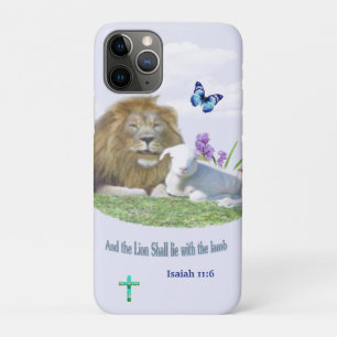 Lion and the lamb Bible verse iPhone 11 Pro Case