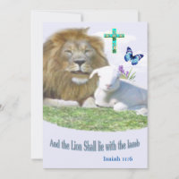 Lion and the lamb Bible verse