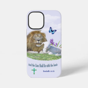 Lion and the lamb Bible verse iPhone 12 Mini Case