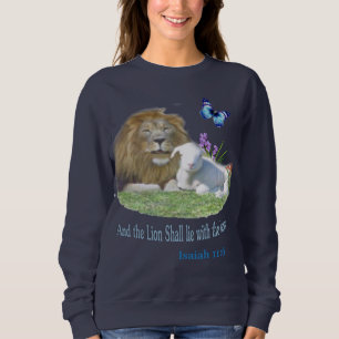 Lion and the lamb Bible verse Sweatshirt