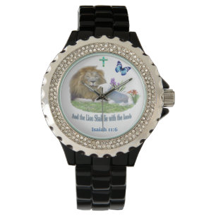 Lion and the lamb Bible verse Watch