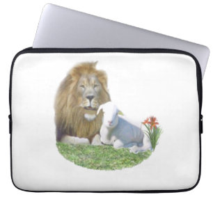 Lion and the Lamb Laptop Sleeve