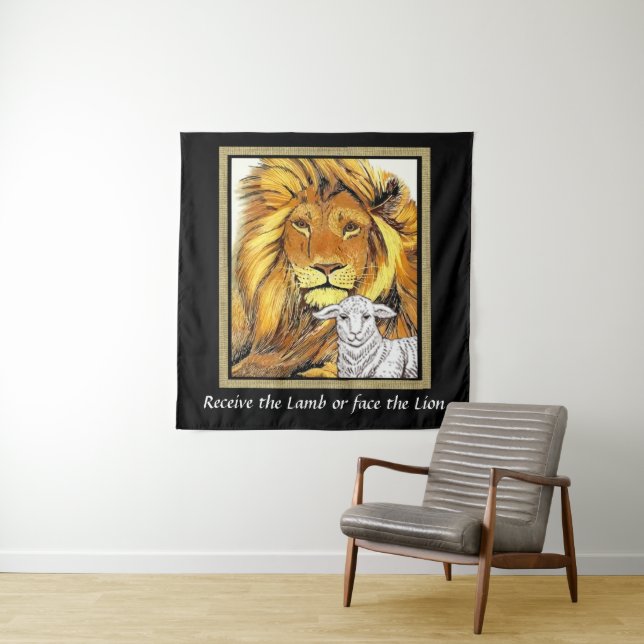 Lion and the Lamb    Tapestry (In Situ)