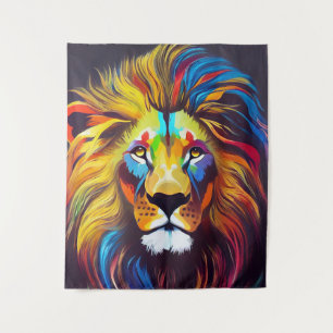Lion  Animal Discovery Adventure Nature Planet  Tapestry