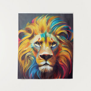 Lion  Animal Discovery Adventure Nature Planet  Tapestry