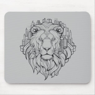 Lion Animal Freedom World Wildlife Wonder Vector Mouse Pad