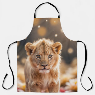 Lion Animal Fun Miniature Size Fantastic Surreal Apron