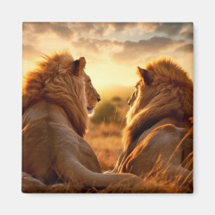 Lion Animal Nature Majestic Wilderness Magnet