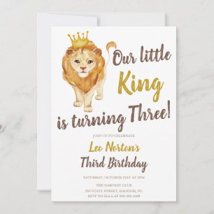 Lion Any Age Birthday Invitation
