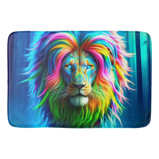 Lion Art Bath Mat (Front)