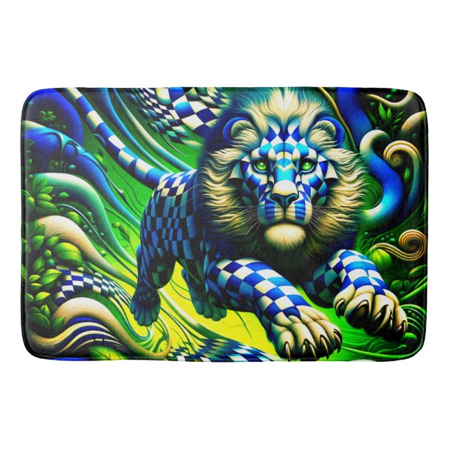Lion Art Bath Mat (Front)