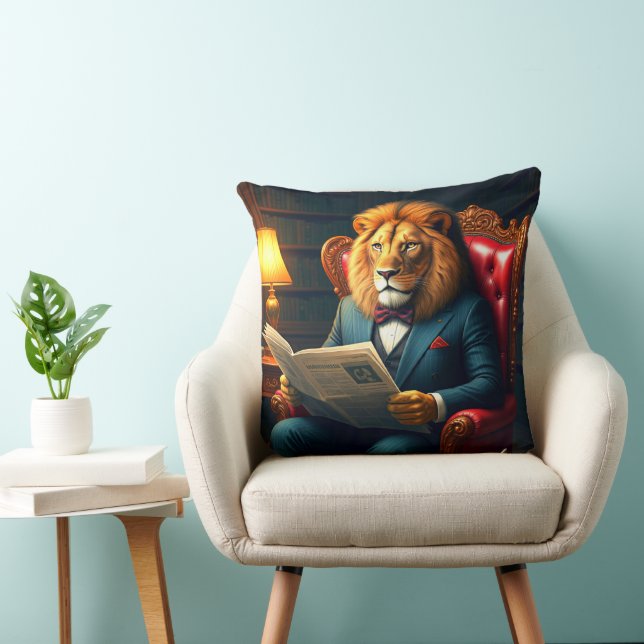 Lion Art Cushion (Chair)