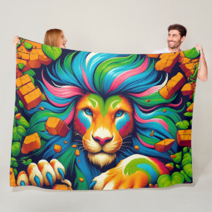 Lion Art Fleece Blanket