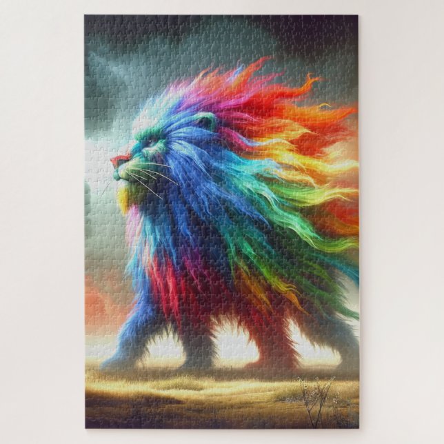 Lion Art Jigsaw Puzzle (Vertical)