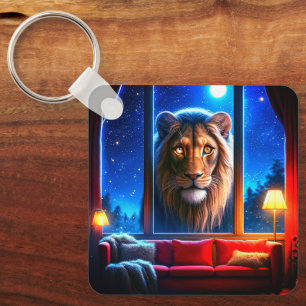 Lion Art Key Ring