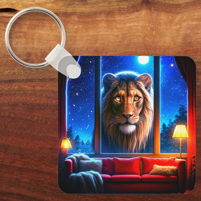 Lion Art Key Ring (Front)