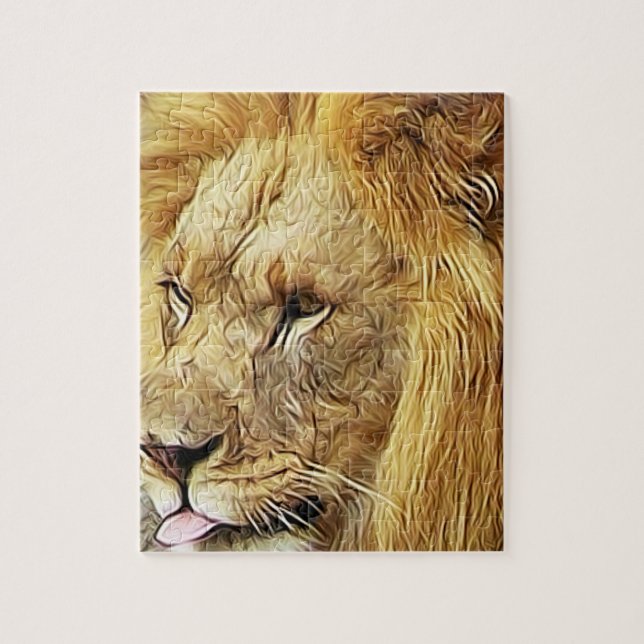 Lion Art Puzzle (Vertical)
