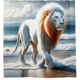 Lion Art Shower Curtain