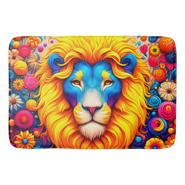 Lion Artwork Bath Mat (Front)