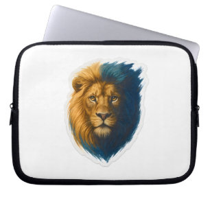 Lion Artwork – Bicolor Laptop Sleeve