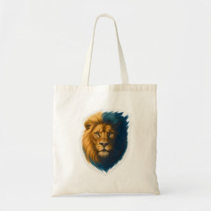 Lion Artwork – Bicolor Tote Bag