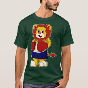 Lion as Boxer with Boxing gloves T-Shirt