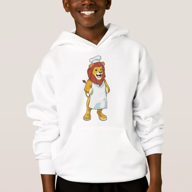 Lion as Cook with Chef hat & Cooking apron (Front)
