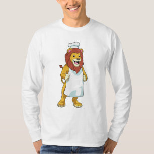 Lion as Cook with Chef hat & Cooking apron T-Shirt
