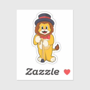 Lion as Gentleman with Hat