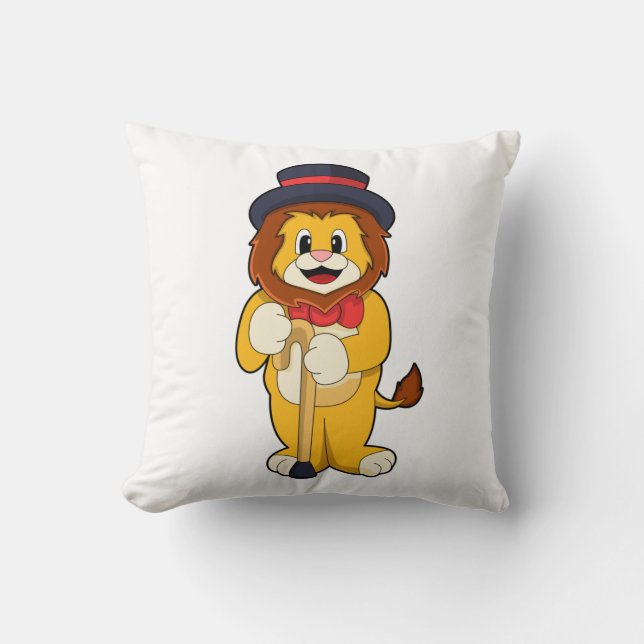 Lion as Gentleman with Hat Cushion (Front)