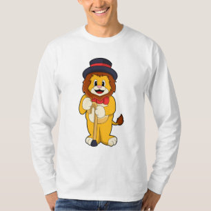 Lion as Gentleman with Hat T-Shirt