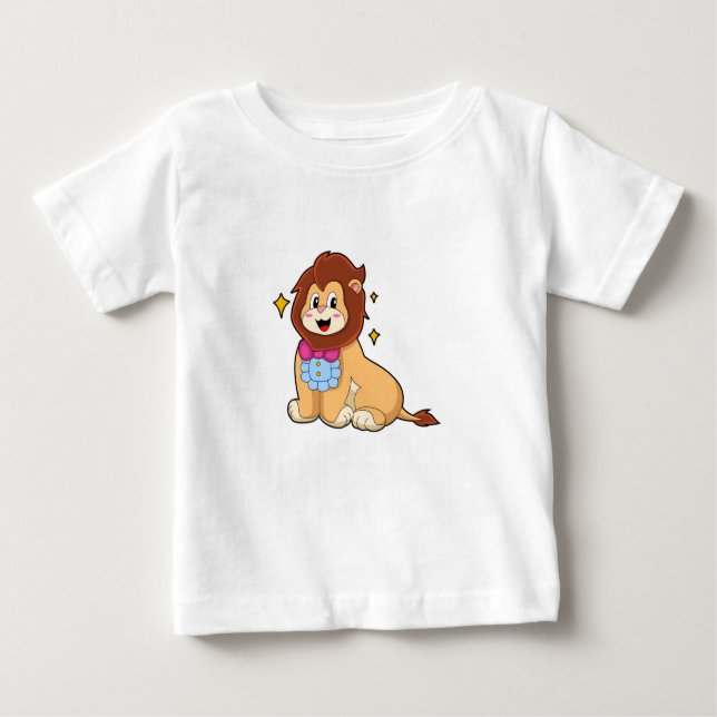 Lion as Gentleman with Tie.PNG Baby T-Shirt (Front)