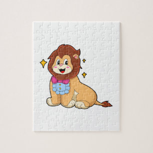 Lion as Gentleman with Tie.PNG Jigsaw Puzzle