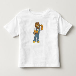 Lion as Handyman Screwdriver Toddler T-Shirt