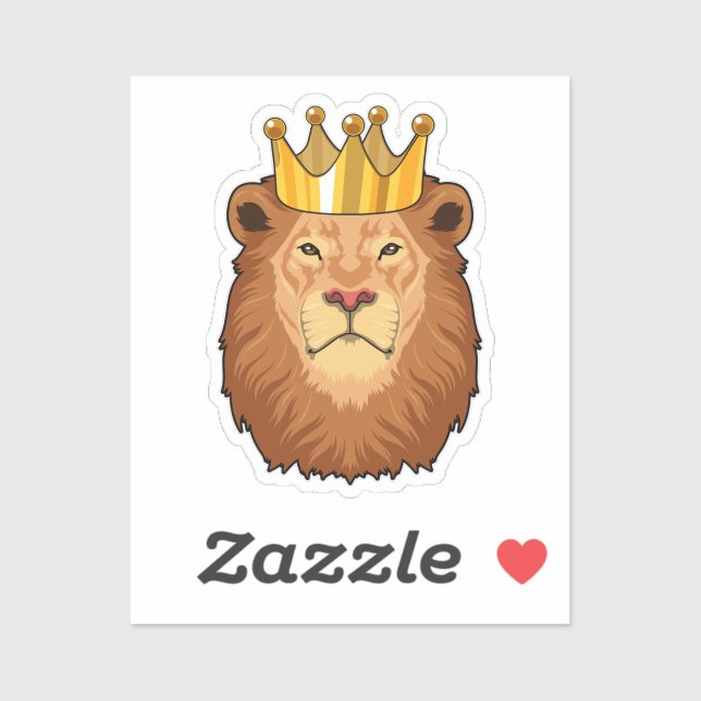 Lion as King with Crown (Sheet)